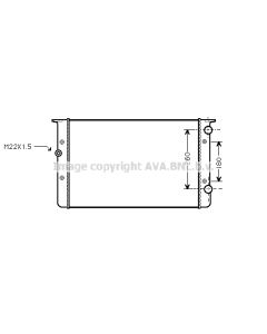 AVA QUALITY COOLING VNA2104 - Radiatore, Raffreddamento motore