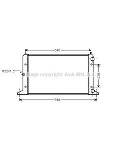 AVA QUALITY COOLING VNA2134 - Radiatore, Raffreddamento motore