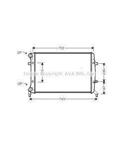 AVA QUALITY COOLING VNA2272 - Radiatore, Raffreddamento motore