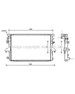 AVA QUALITY COOLING VNA2317 - Radiatore, Raffreddamento motore