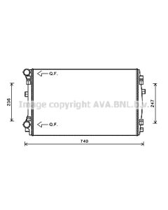 AVA QUALITY COOLING VNA2338 - Radiatore, Raffreddamento motore