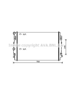 AVA QUALITY COOLING VNA2344 - Radiatore, Raffreddamento motore