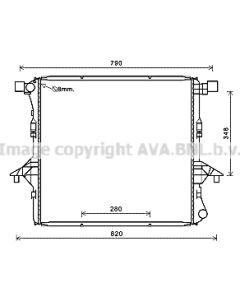 AVA QUALITY COOLING VNA2363 - Radiatore, Raffreddamento motore