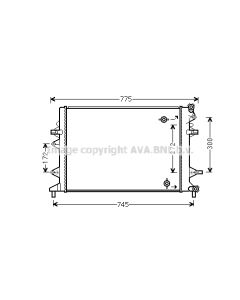 AVA QUALITY COOLING VNA2370 - Radiatore, Raffreddamento motore