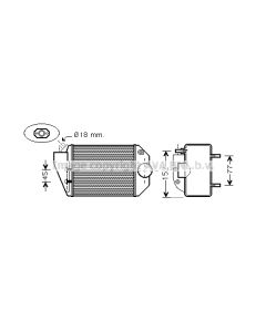 AVA QUALITY COOLING VNA4221 - Intercooler