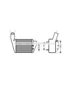 AVA QUALITY COOLING VNA4222 - Intercooler