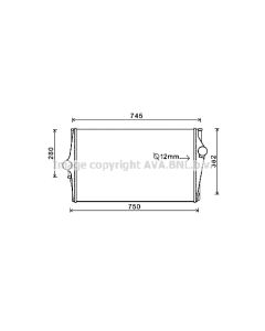 AVA QUALITY COOLING VOA4151 - Intercooler
