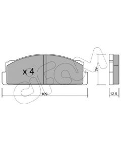 CIFAM 8220011 - Kit pastiglie freno, Freno a disco