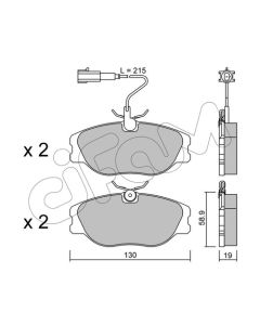 CIFAM 8220721 - Kit pastiglie freno, Freno a disco