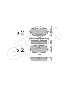 CIFAM 82210140 - Kit pastiglie freno, Freno a disco