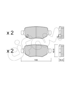 CIFAM 82210500 - Kit pastiglie freno, Freno a disco