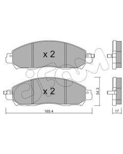 CIFAM 82210810 - Kit pastiglie freno, Freno a disco