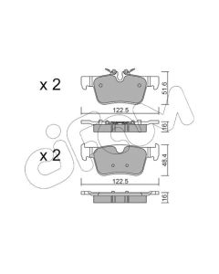 CIFAM 82211210 - Kit pastiglie freno, Freno a disco