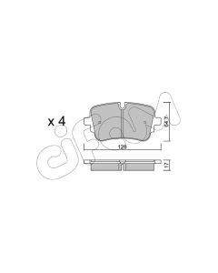 CIFAM 82211301 - Kit pastiglie freno, Freno a disco