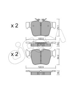 CIFAM 82211350 - Kit pastiglie freno, Freno a disco