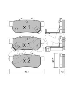 CIFAM 8221761 - Kit pastiglie freno, Freno a disco