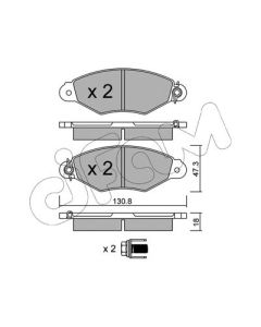 CIFAM 8222530 - Kit pastiglie freno, Freno a disco