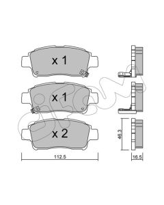 CIFAM 8222920 - Kit pastiglie freno, Freno a disco