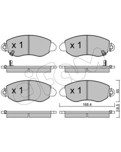 CIFAM 8223200 - Kit pastiglie freno, Freno a disco