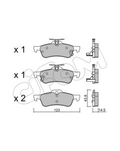 CIFAM 8225561 - Kit pastiglie freno, Freno a disco
