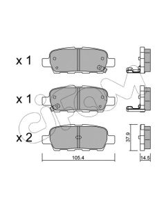 CIFAM 8226120 - Kit pastiglie freno, Freno a disco
