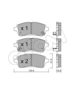 CIFAM 8227931 - Kit pastiglie freno, Freno a disco
