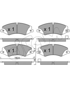 CIFAM 8228366 - Kit pastiglie freno, Freno a disco