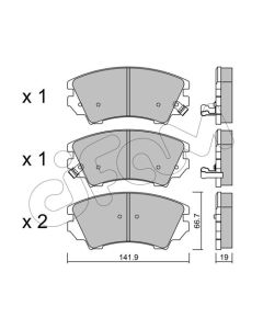 CIFAM 8228420 - Kit pastiglie freno, Freno a disco