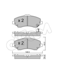 CIFAM 8228621 - Kit pastiglie freno, Freno a disco