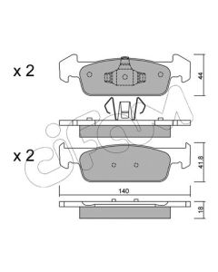 CIFAM 8229751 - Kit pastiglie freno, Freno a disco