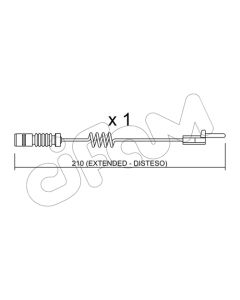 CIFAM SU099 - Contatto segnalazione, Usura past. freno/mat. d'attrito