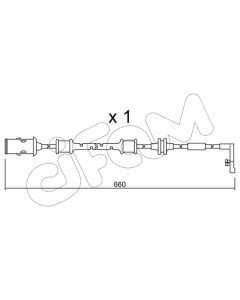 CIFAM SU142 - Contatto segnalazione, Usura past. freno/mat. d'attrito