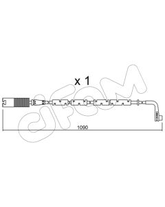 CIFAM SU206 - Contatto segnalazione, Usura past. freno/mat. d'attrito