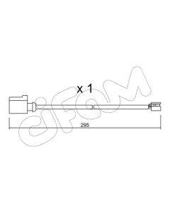 CIFAM SU273 - Contatto segnalazione, Usura past. freno/mat. d'attrito
