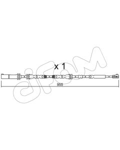 CIFAM SU280 - Contatto segnalazione, Usura past. freno/mat. d'attrito
