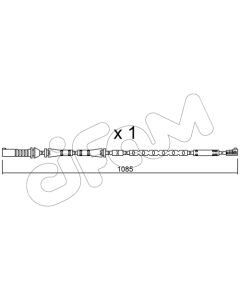 CIFAM SU284 - Contatto segnalazione, Usura past. freno/mat. d'attrito