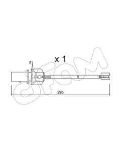 CIFAM SU331 - Contatto segnalazione, Usura past. freno/mat. d'attrito