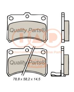IAP QUALITY PARTS 70403072 - Kit pastiglie freno, Freno a disco
