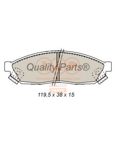 IAP QUALITY PARTS 70406010 - Kit pastiglie freno, Freno a disco