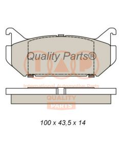 IAP QUALITY PARTS 70411055 - Kit pastiglie freno, Freno a disco
