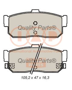 IAP QUALITY PARTS 70413084 - Kit pastiglie freno, Freno a disco