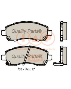 IAP QUALITY PARTS 70415031 - Kit pastiglie freno, Freno a disco