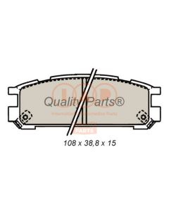 IAP QUALITY PARTS 70415043 - Kit pastiglie freno, Freno a disco