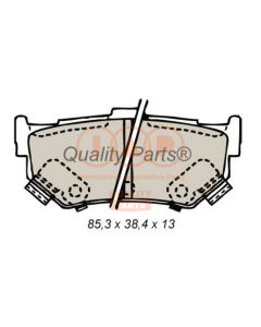 IAP QUALITY PARTS 70416062 - Kit pastiglie freno, Freno a disco