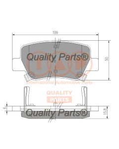 IAP QUALITY PARTS 70417203 - Kit pastiglie freno, Freno a disco