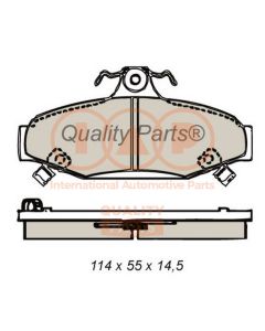 IAP QUALITY PARTS 70418021 - Kit pastiglie freno, Freno a disco