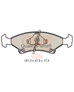 IAP QUALITY PARTS 70421010 - Kit pastiglie freno, Freno a disco