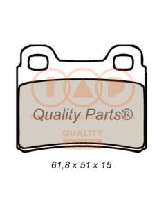 IAP QUALITY PARTS 70421011 - Kit pastiglie freno, Freno a disco