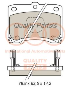 IAP QUALITY PARTS 70421030 - Kit pastiglie freno, Freno a disco