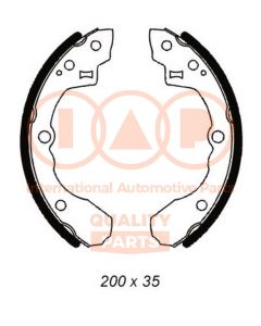 IAP QUALITY PARTS 70521071 - Kit ganasce freno